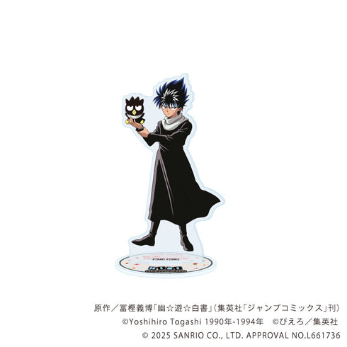 『幽☆遊☆白書×サンリオキャラクターズ』アクリルスタンド04/飛影×バッドばつ丸(コラボイラスト)